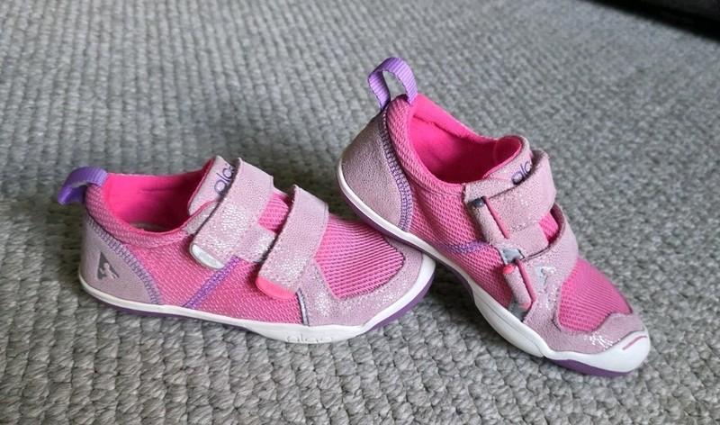 Plae TY Pink Dewberry Laceless Sneakers Little Kids Size 11.5