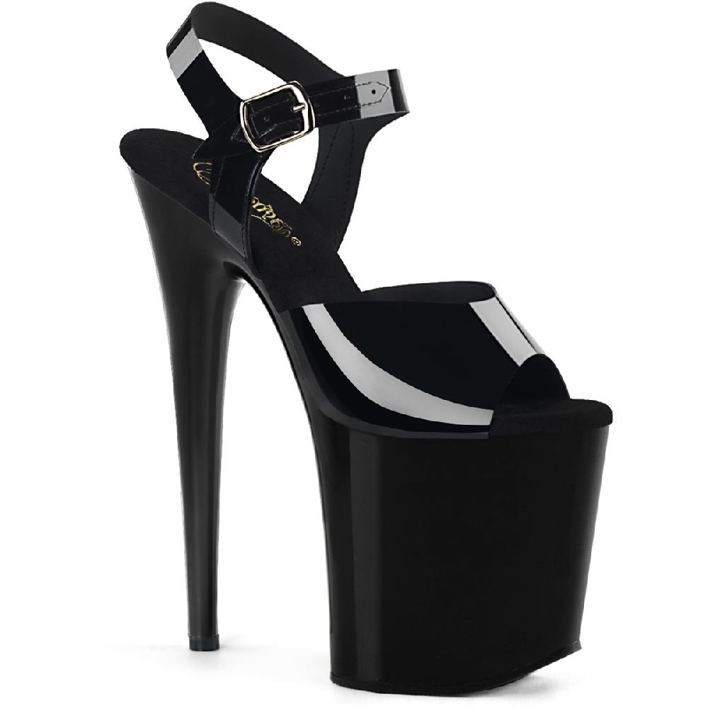 Pleaser 8" Heel 4" Pf Ankle Strap Sandals Adult Women Shoes Flamingo/808N