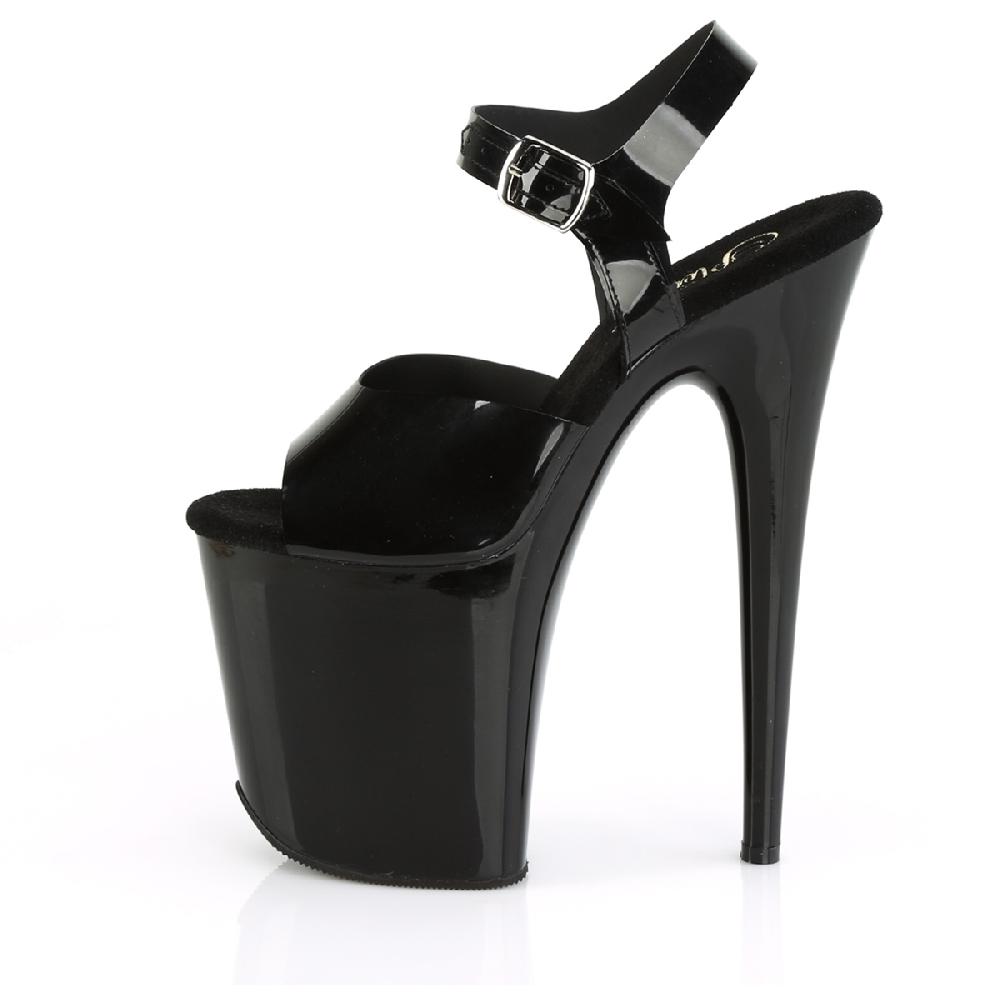 Pleaser 8" Heel 4" Pf Ankle Strap Sandals Adult Women Shoes Flamingo/808N