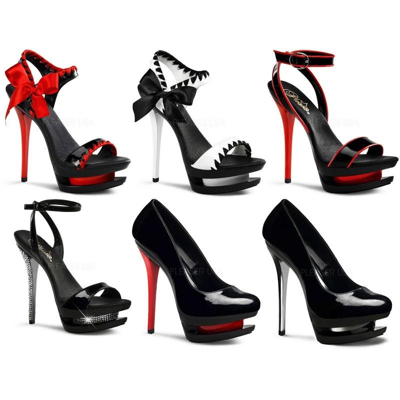 Pleaser Lace Strapsdual Pf Two-Tone Sandal Adult Women Shoes Sandals Blondie6Xx