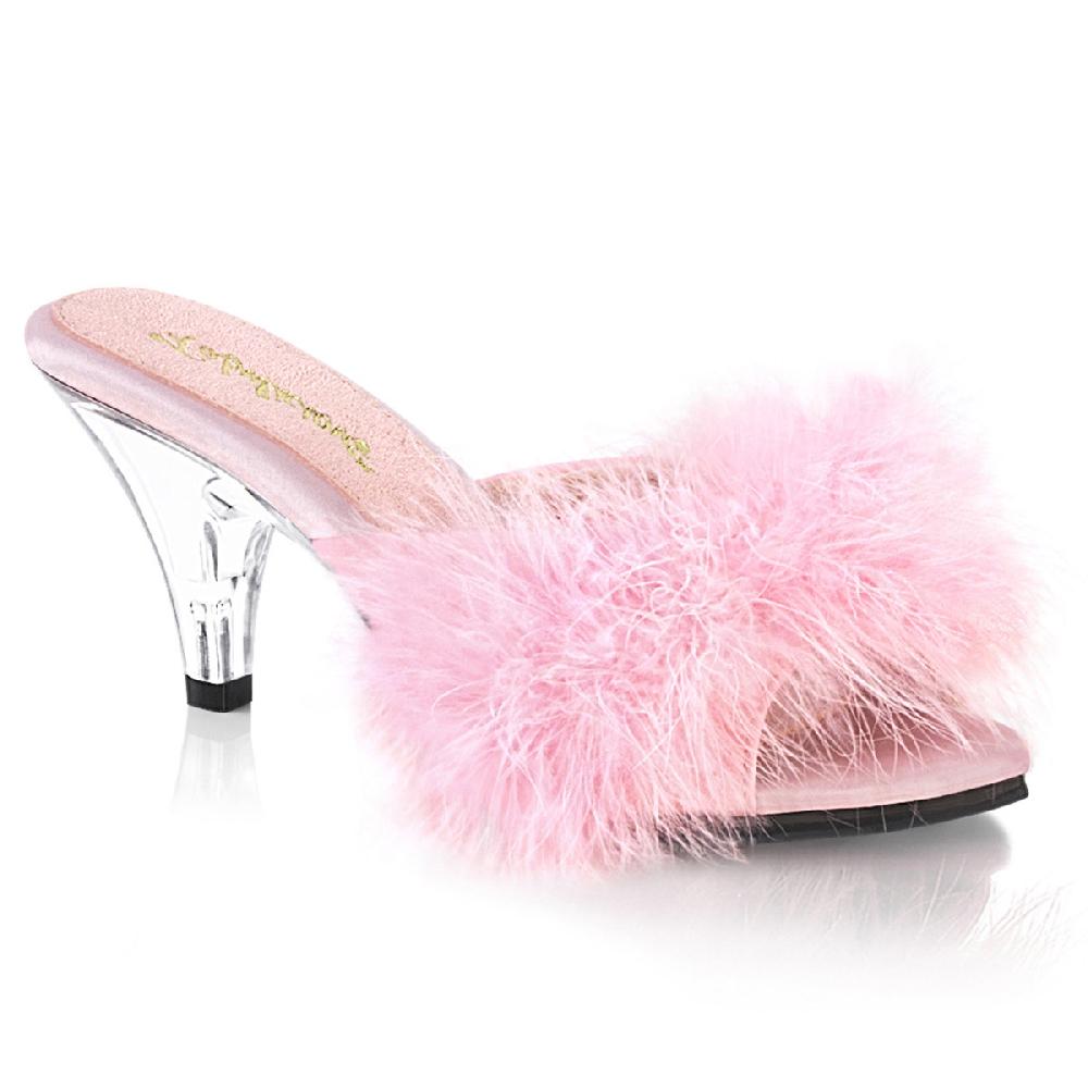 Pleaser Pin Up Couture 3" Heel 1/8" PF Slide Adult Women Shoes Slippers BELLE301