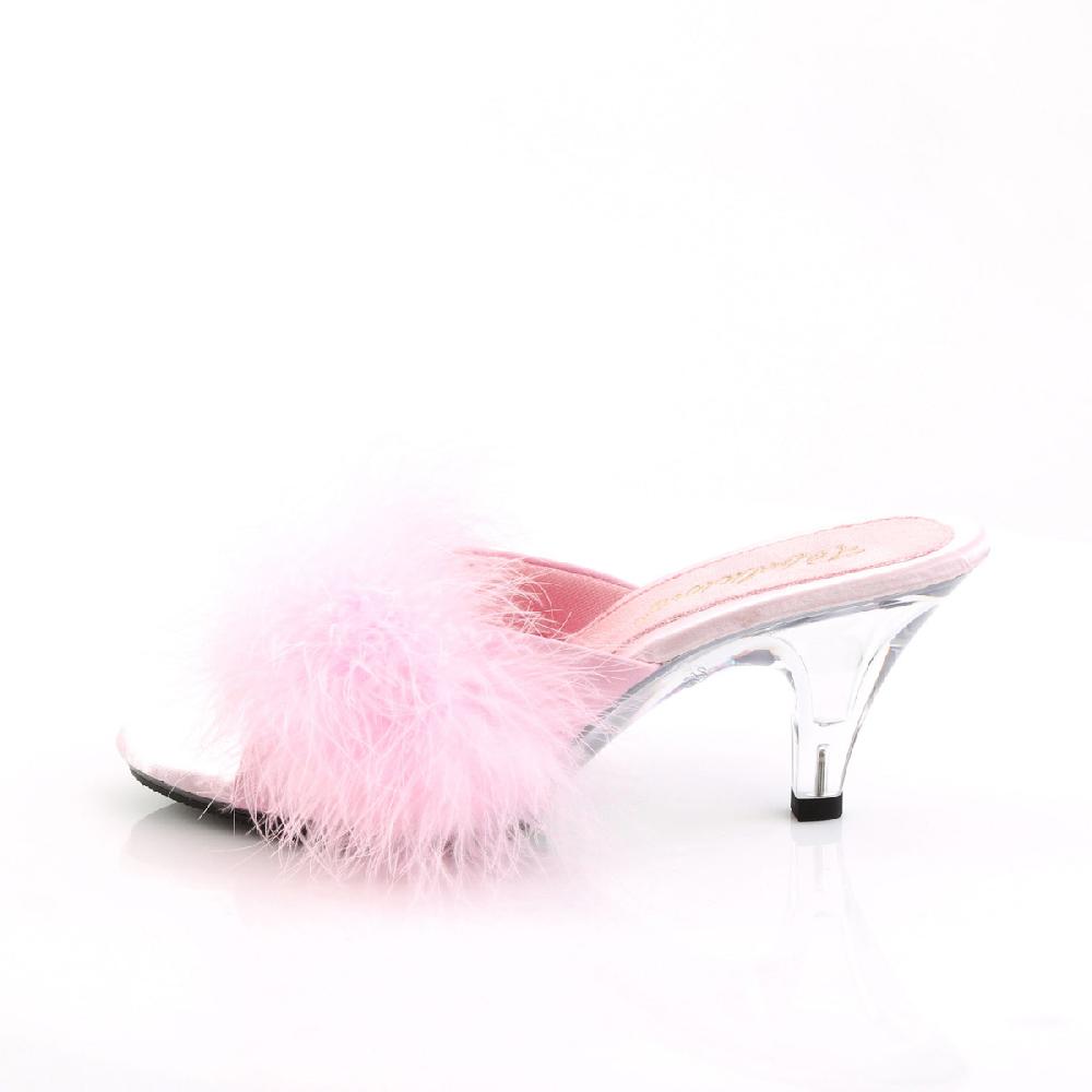 Pleaser Pin Up Couture 3" Heel 1/8" PF Slide Adult Women Shoes Slippers BELLE301