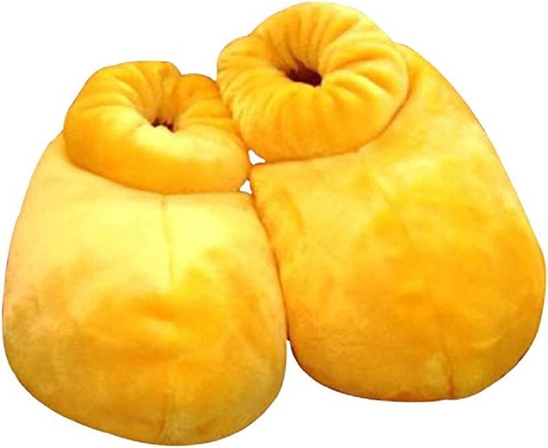 Plush Yellow Mickey Mouse Slipper Adult slippers - Costume Mickey Clown S M L