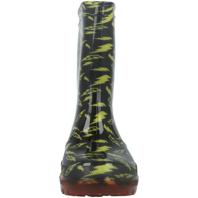 Pokémon Ezra Kids PVC Wellies Black Yellow Pikachu