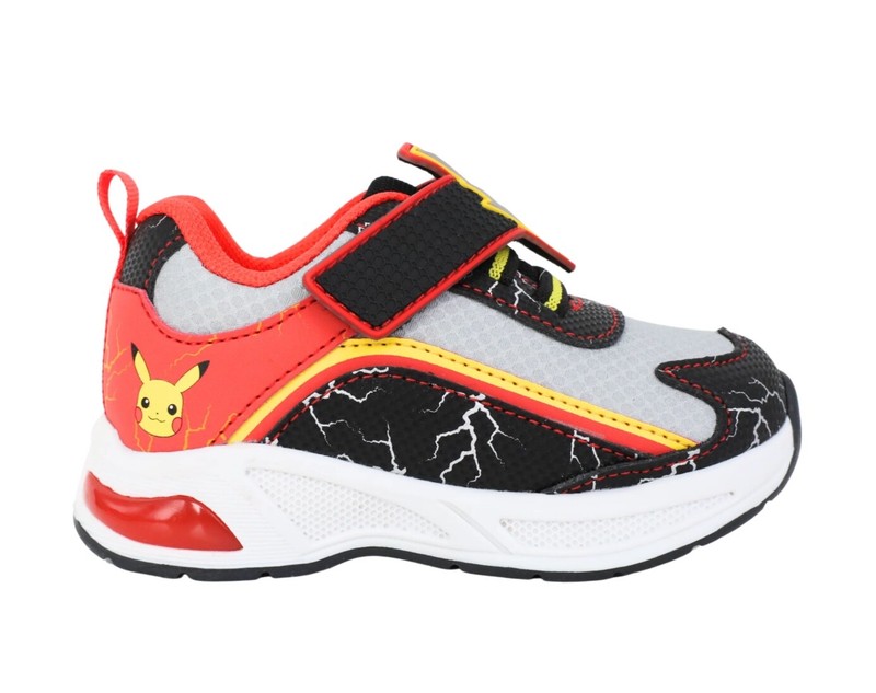 POKEMON Toddler Boys LIGHT UP Shoes NWT Sizes 5-11 Lightening Bolt Pikachu