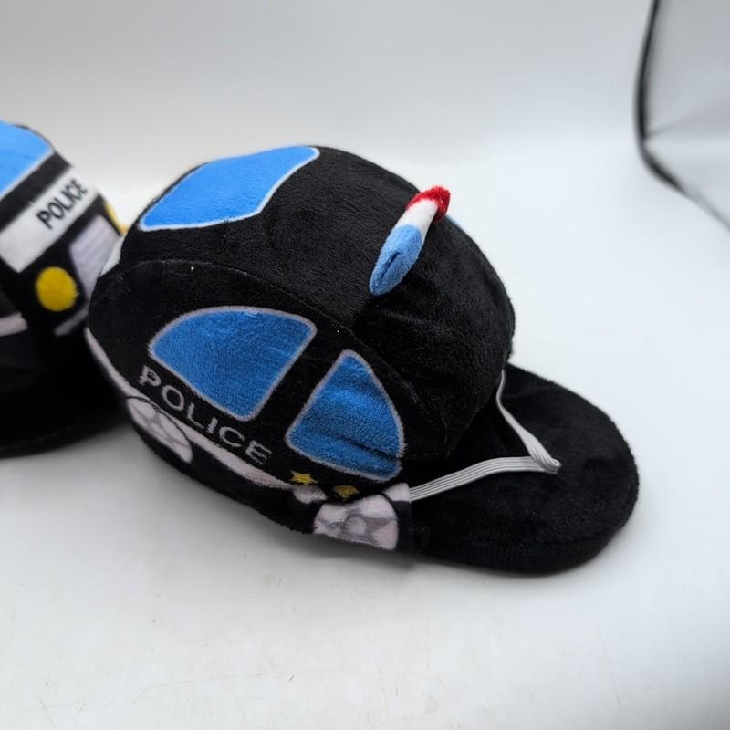 Police Car Toddlers Slippers Size Large 11-11.5 Toddler