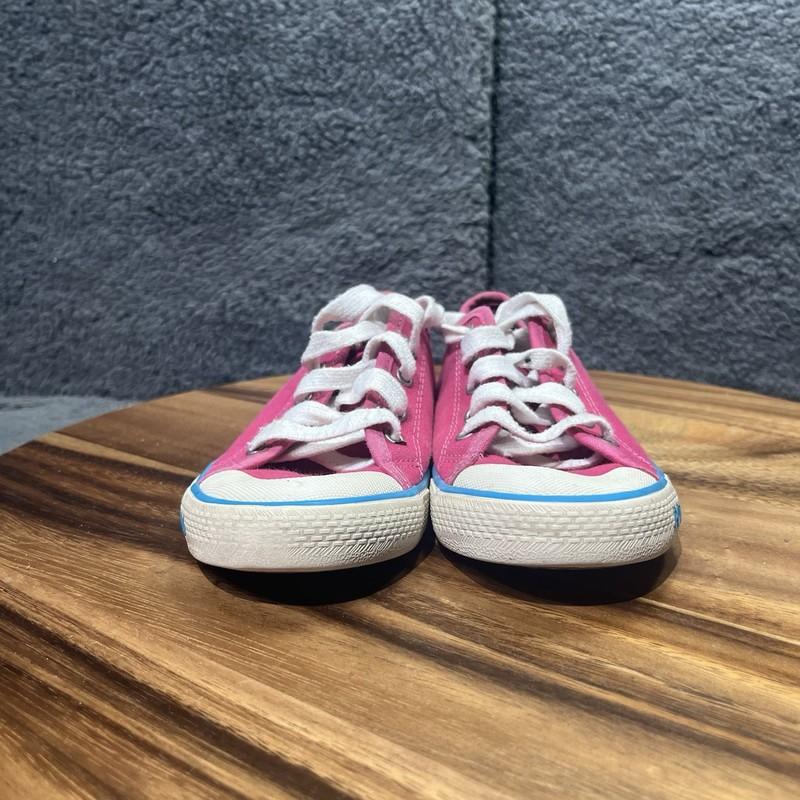 POLO RALPH LAUREN 991732 Inf's 13.5 Preppy Pink Canvas Casual Shoes Laces