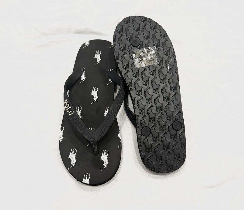 Polo Ralph Lauren Camino Flipflop Black/white Junior Size 6= Women’s Size 8
