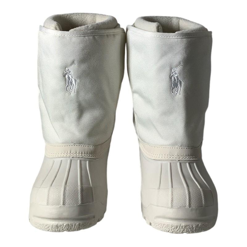 Polo Ralph Lauren Harpyr EZ White Winter All Weather Waterproof Boots Kids 2