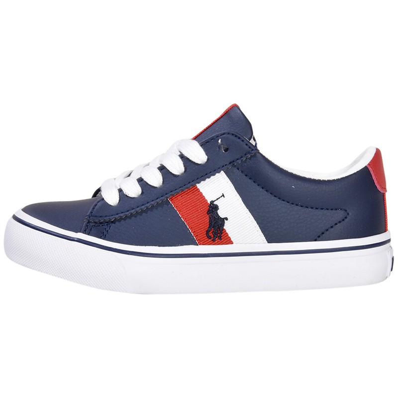 Polo Ralph Lauren Little/Big Boy's Westcott-II Sneakers Navy/Red/White Shoes