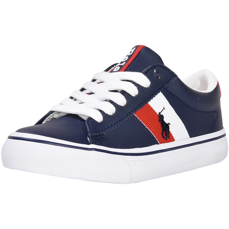 Polo Ralph Lauren Little/Big Boy's Westcott-II Sneakers Navy/Red/White Shoes