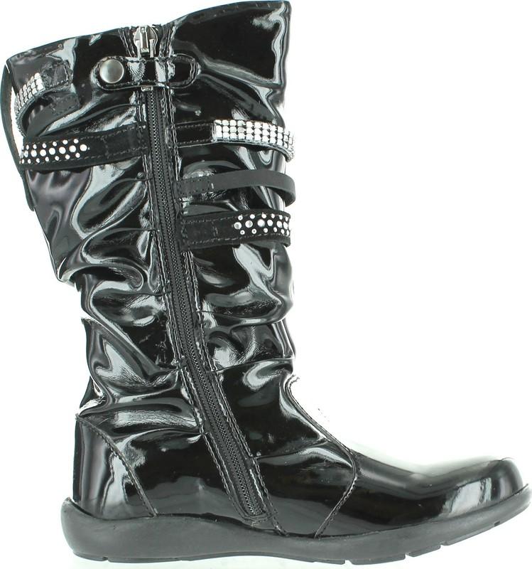 Primigi Girls Charlize Fashion Strappy Patent Boots