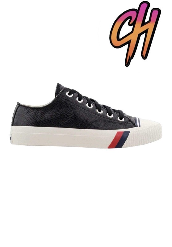 Pro-Keds Royal Lo Lace Up Black Leather Shoes Sneaker