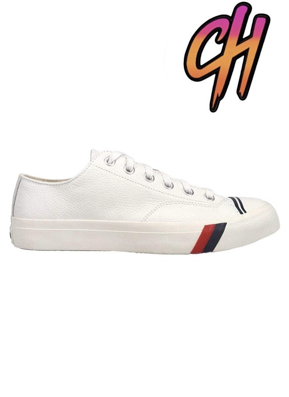 Pro-Keds Royal Lo Lace Up White Leather Shoes Sneaker