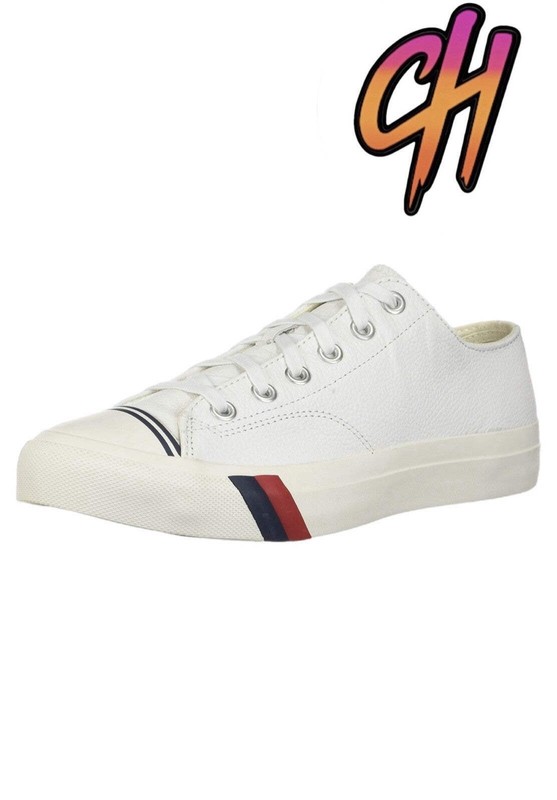 Pro-Keds Royal Lo Lace Up White Leather Shoes Sneaker