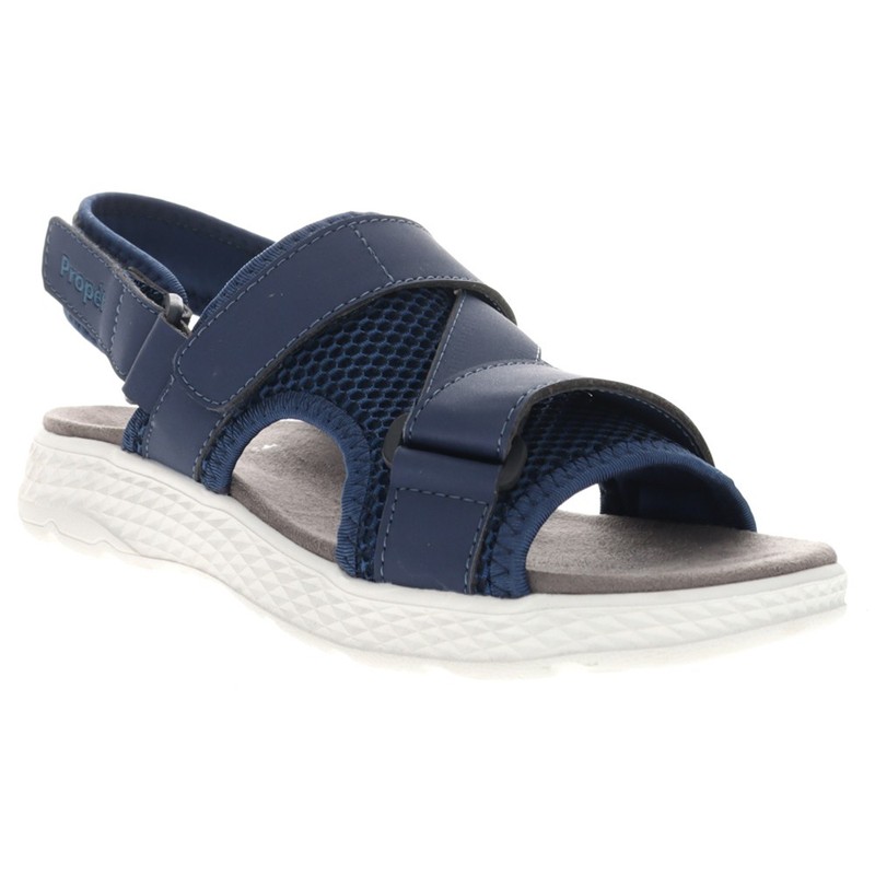Propet Travelactiv Sport Slingback Strappy Womens Blue Casual Sandals WST013PNV