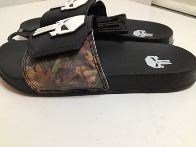 Punisher Logo Athletic Slide Sandals Small 7/8