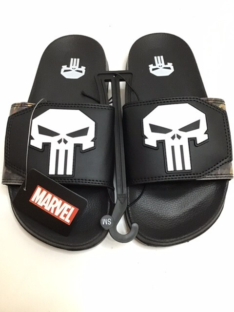 Punisher Logo Athletic Slide Sandals Small 7/8