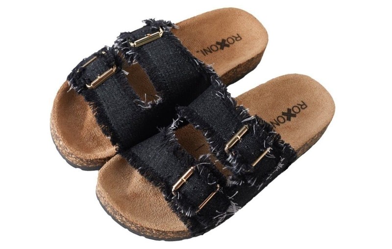 Pupeez Women's Comfort Flat Sandals Double Buckle Adjustable Straps Flat