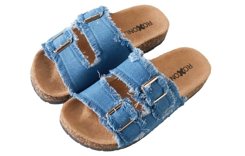 Pupeez Women's Comfort Flat Sandals Double Buckle Adjustable Straps Flat