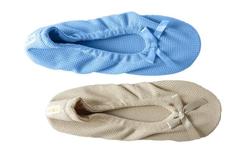 Pupeez Women's Flat Slip On Terry Classic Cotton & Velour Ballerina Slippers