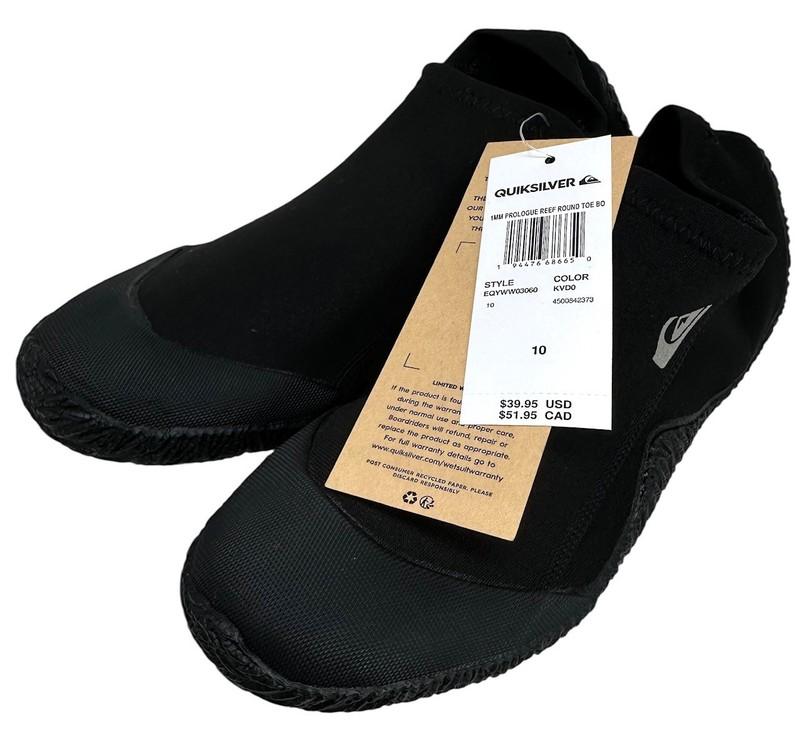 Quiksilver Men's Wetsuit Boots 1mm Prologue Reef Round Toe Neoprene Surf Shoes