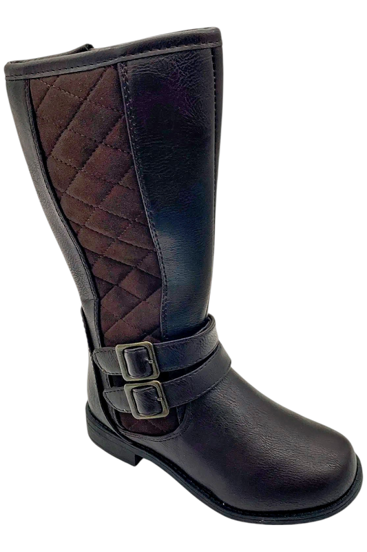 Rachel Shoes Kids Girl's Lil Carrington Boot Brown