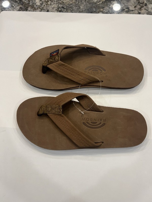 Rainbow Mens Single Layer Premier Leather 301alts Dark Brown Size M