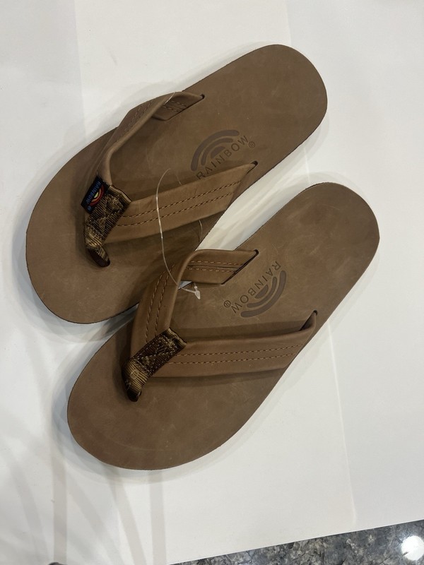 Rainbow Mens Single Layer Premier Leather 301alts Dark Brown Size M