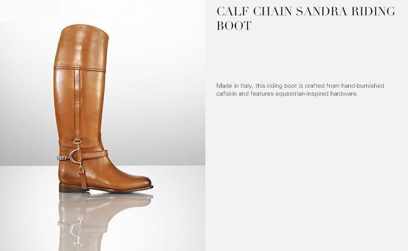 Ralph Lauren Collection Purple Label Sandra Equestrian Leather Tall Riding Boots