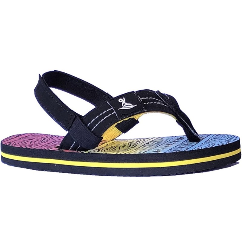 REDVOLUTION Tribal Pattern Tropical Print Beach Sandals Flip-Flop Size 9-10