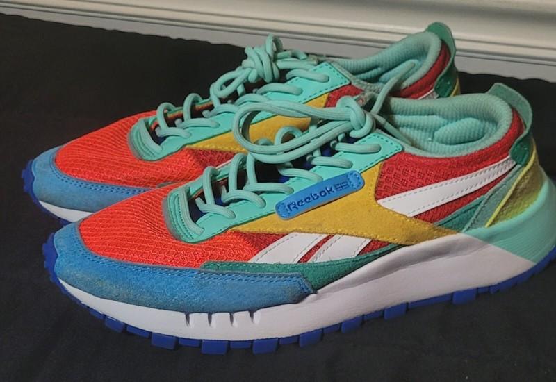 Reebok Boys Classic Legacy GW5904 Multicolor Shoes Sneakers Size 6.5 Preowned