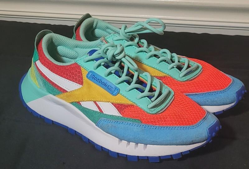 Reebok Boys Classic Legacy GW5904 Multicolor Shoes Sneakers Size 6.5 Preowned