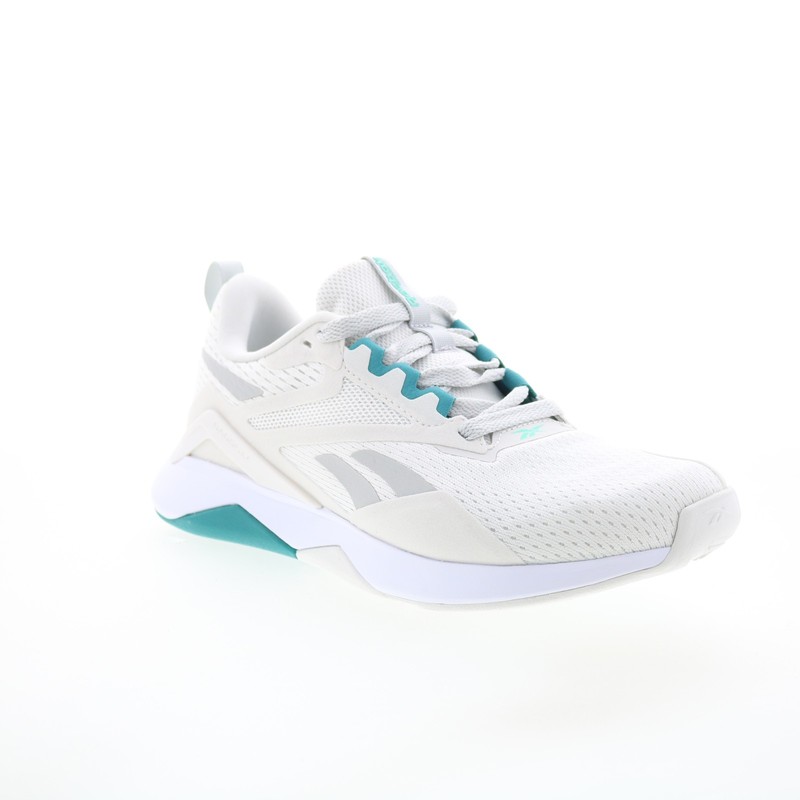 Reebok Nanoflex TR 2 Womens White Mesh Athletic Cross Training Shoes