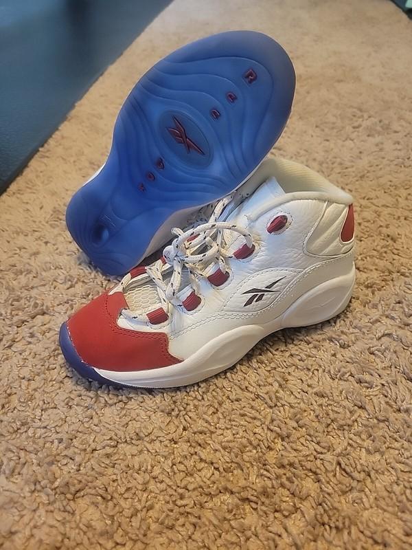 REEBOK QUESTION MID ALLEN IVERSION 13 SHOES SIZE 13 KIDS Youth