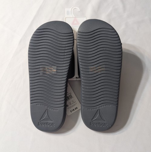 Reebok Slides Sandals Womens Grey/Hot Pink Sports Adjustable Memory Foam Size 10