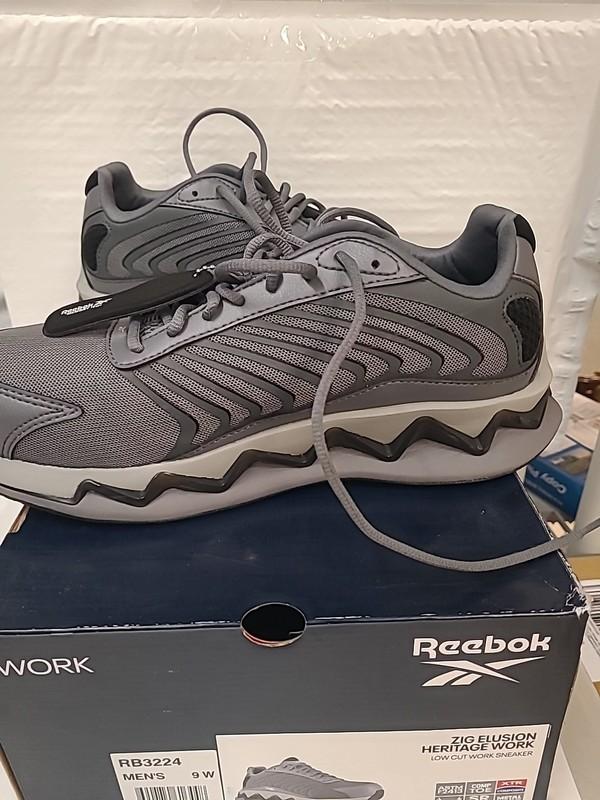 Reebok Zig Elusion Energy Men's Work Shoes Size 9 W Grey RB3224