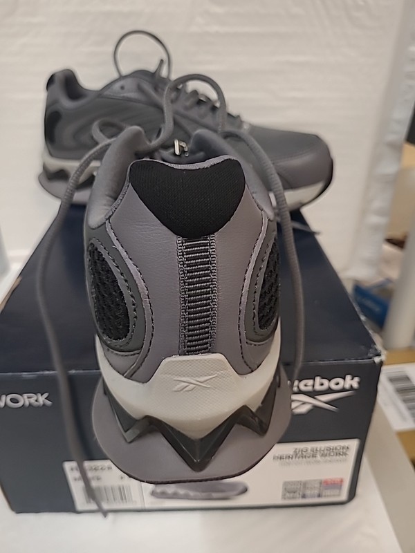 Reebok Zig Elusion Energy Men's Work Shoes Size 9 W Grey RB3224