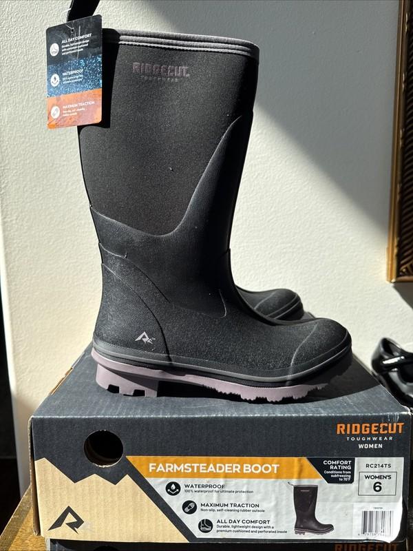 Ridgecut RC214TS Women's Farm Steaders Boot Black Size 6