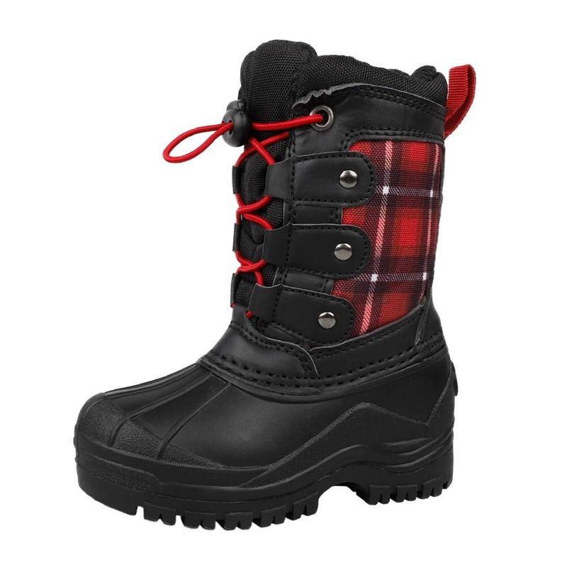 riemot Boys Girls Winter Snow Boots Outdoor Warm Lined Ski Boot Christmas Gift