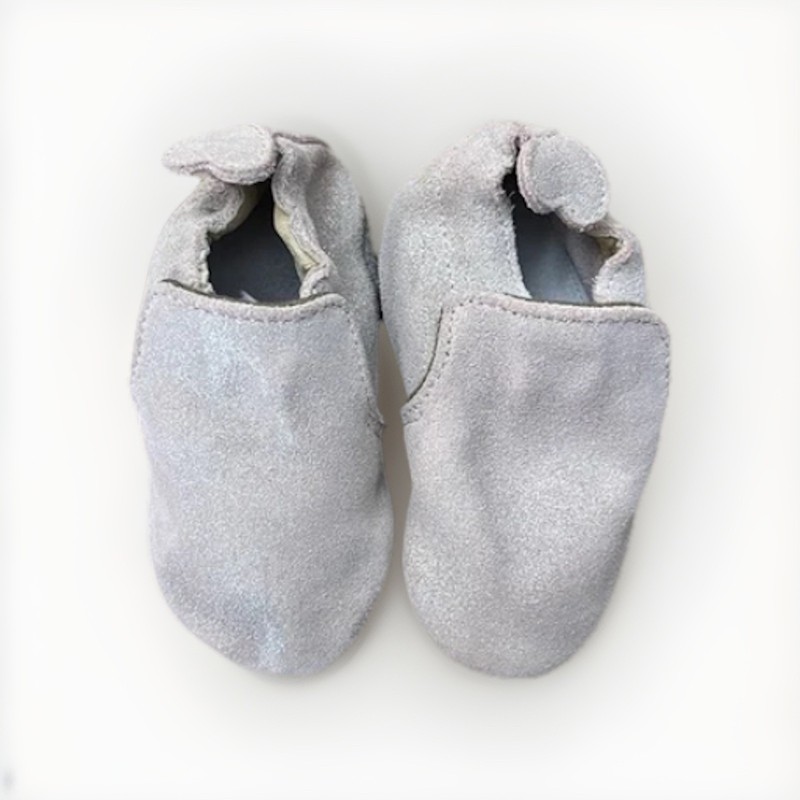 Robeez Girls Pink Soft Sole Leather Crib Shoes