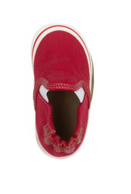 ROBEEZ SOFT SOLE SHOES LIAM BASIC COLOR RED 6-12 MONTH