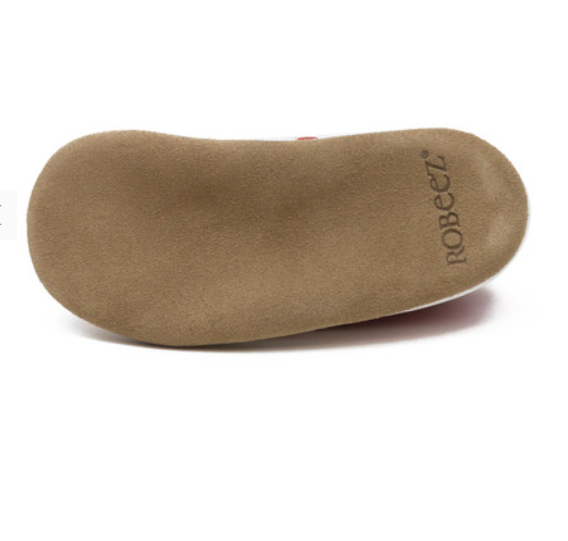ROBEEZ SOFT SOLE SHOES LIAM BASIC COLOR RED 6-12 MONTH