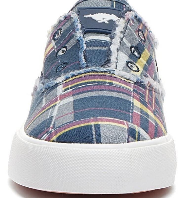 Rocket Dog Blue & Pink Afina Patchwork Canvas Sneaker Women 10M