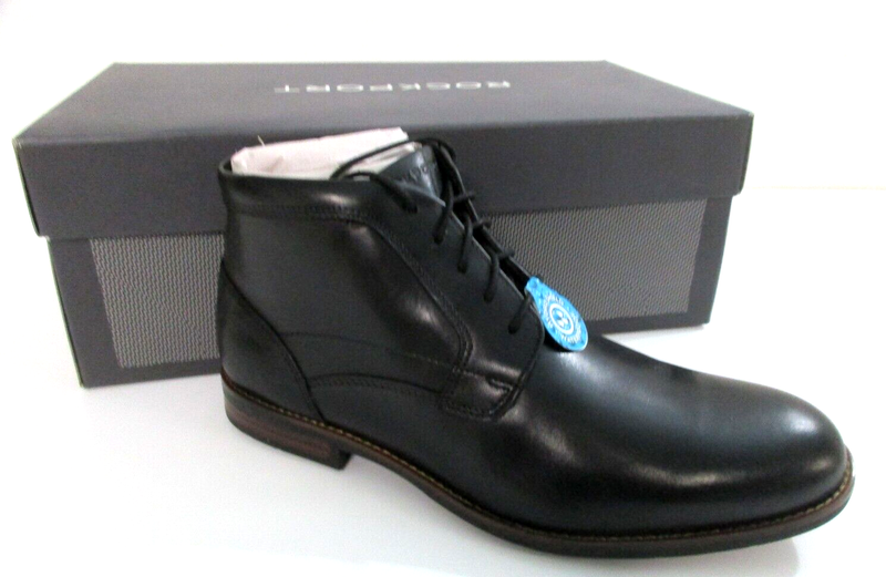 RockPort Men's Black Mykel Chukka waterproof dress casual Boot Shoes CH4801