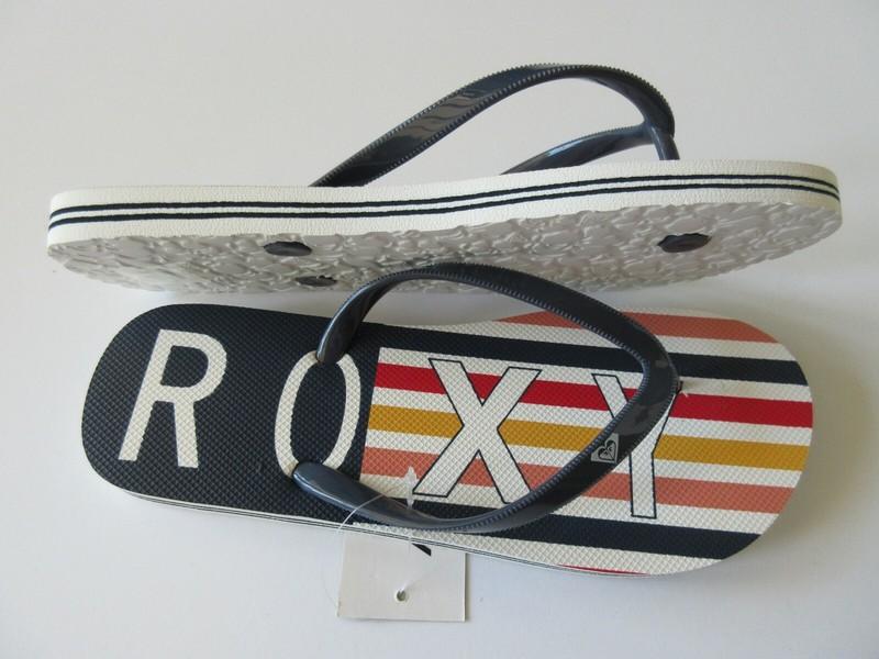 Roxy Women's Flip Flop Sandal Starfish V Multi Color Stripes Various Sizes NWT
