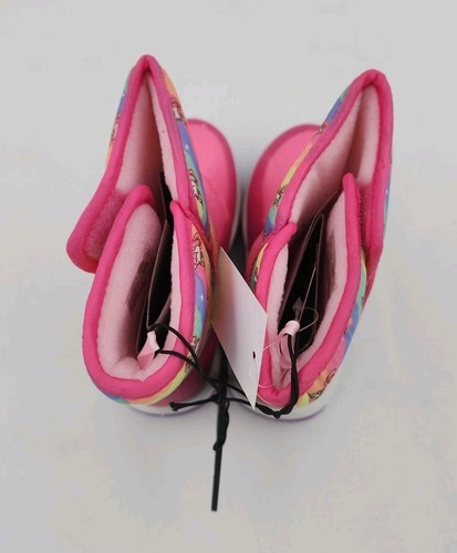 Rugged Bear Toddler Girl’s Snow Winter Boots Unicorn Rainbow Pink Size 11