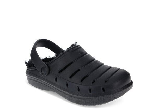 Rugged Shark Little & Big Boys Black Fur Lined EVA Clog Sizes 12-5 NWT
