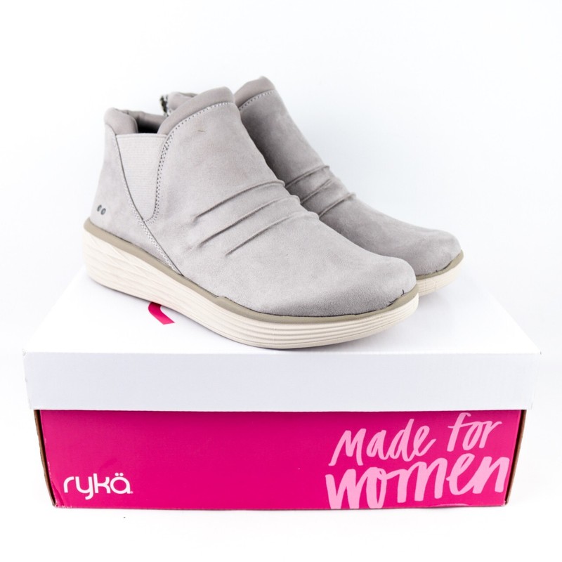 Ryka Niah Animal Ankle Slip On Water Repellent Comfort Shoe - Morning Dove 7M