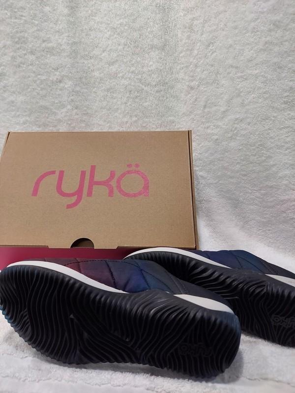 Ryka US Size 6M Womens Echo Puff BLACK MULTI Mules Shoes Slides NIB